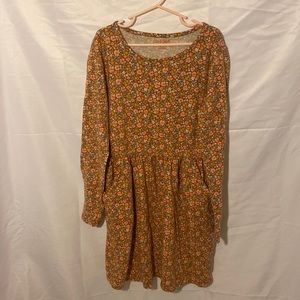 Girl’s Cat & Jack Floral Long Sleeve Dress